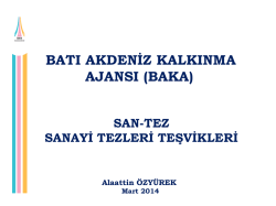 san-tez (sanayi tezleri) destekleri (mart 2014)