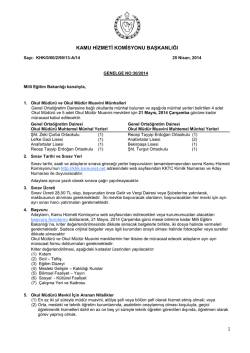 Genel Orta&ouml;ğretim Dairesi - Kamu Hizmeti Komisyonu