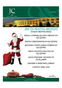 Yılbaşı Menüsü için tıklayınız…