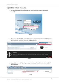 İLİŞİK KESME FORMU ONAYLAMA - EBYS