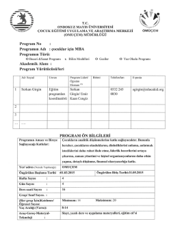 Educakids MBA - OMU &Ccedil;ocuk &Uuml;niversitesi