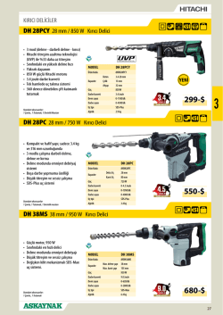 &Uuml;r&uuml;n Broş&uuml;r&uuml; (PDF)