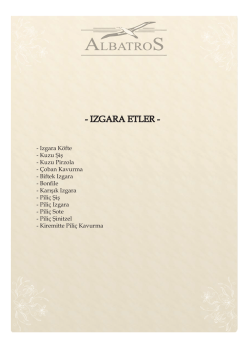 ızgara etler - Albatros Restaurant