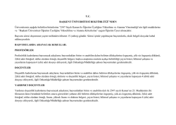 2547 Sayılı Kanun ile - Başkent &Uuml;niversitesi