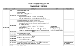 Tıp Fak&uuml;ltesi - Ankara &Uuml;niversitesi