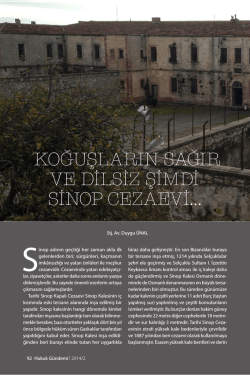 koğuşların sağır ve dilsiz şimdi sinop cezaevi&hellip;