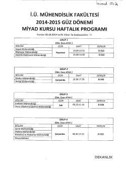 2014-2015 G&uuml;z d&ouml;nemi MİYAD kursu haftalık programı i&ccedil;in tıklayın