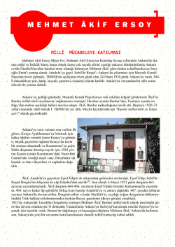Mehmet Akif Ersoy&acute;un Hayatı-2