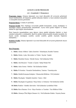 Almanca Kursu