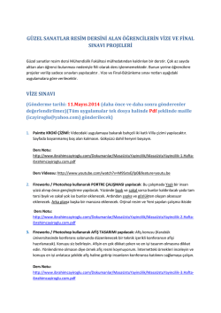g&uuml;zel sanatlar resim dersini alan &ouml;ğrencilerin vize ve