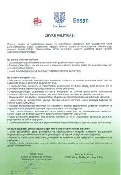 &Ccedil;evre Politikası - PDF