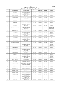 T.C. TORTUM KAYMAKAMLIĞI Tüketici Sorunları Hakem Heyeti