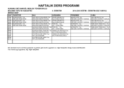 ıı. &ouml;ğretim - Sarıg&ouml;l Meslek Y&uuml;ksekokulu