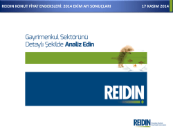 REIDIN - Konut Satın Alma G&uuml;c&uuml; Endeksi