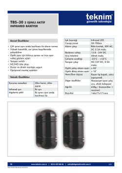 tbs-30 2 ışınlı bariyer