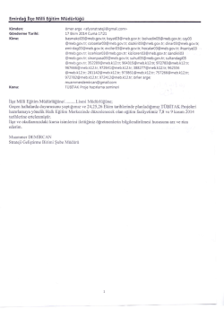 Emirdağ İlse Milli Eğitim M&uuml;d&uuml;rl&uuml;ğ&uuml;