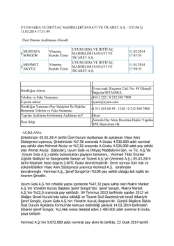 11 03 2014 Zorunlu Pay Alım Davetine İlişkin Yapılan SPK