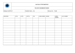 telefon rehberi formu 164,85 kb pdf