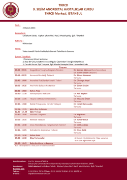 TKRCD 9. SELİM ANOREKTAL HASTALIKLAR KURSU TKRCD