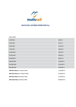MUTLUCELL İLETİŞİM HİZMETLERİ A.Ş.