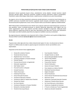 ProMBA programı hakkında detaylı bilgi i&ccedil;in buraya tıklayınız.