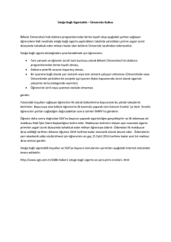 İsteğe Bağlı Sigortalılık &ndash; &Uuml;niversite Katkısı