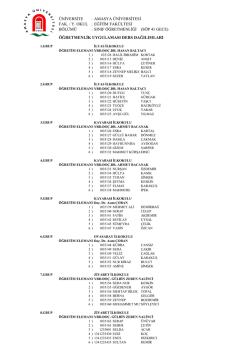 söp 41 gece - Amasya Üniversitesi