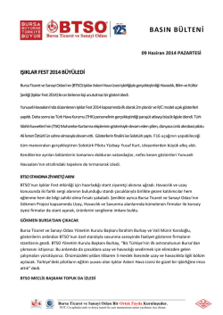 09.06.2014 Işıklar Fest B&uuml;y&uuml;ledi
