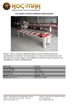 Makine Sanayi Ticaret Limited Şirketi