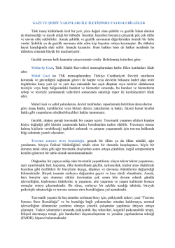 Gaziler ile İletişim Hakkında