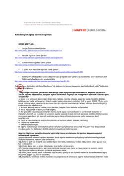 Konutlar i&ccedil;in &Ccedil;ağdaş G&uuml;vence Sigortası