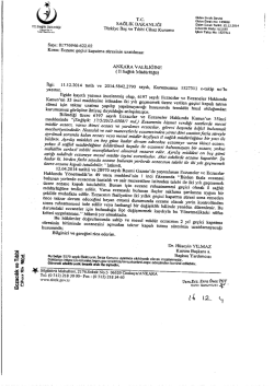 Eczacılık ve Tıbbi - Ankara İl Sağlık M&uuml;d&uuml;rl&uuml;ğ&uuml;