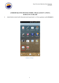 Android İşletim Sistemlerinde e-Posta Ayarları nasıl yapılır?