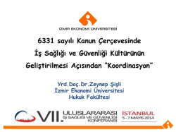 6331 sayılı Kanun &Ccedil;er&ccedil;evesinde İş Sağlığı ve G&uuml;venliği K&uuml;lt&uuml;r&uuml;n&uuml;n