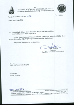 Tebliğ No-426 - İstanbul Büyükşehir Belediyesi