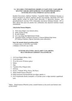 tc istanbul &uuml;niversitesi, edebiyat fak&uuml;ltesi, taşınabilir k&uuml;lt&uuml;r