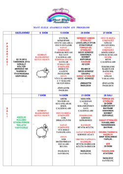4 ŞUBAT - Mavişehir - Mavi Elele Anaokulu