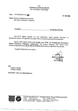 T.C. - tarsus il&ccedil;e mill&icirc; eğitim m&uuml;d&uuml;rl&uuml;ğ&uuml;