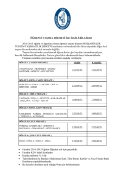 Servis Bilgileri
