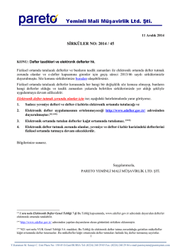 sırk-14-45 defter tasdikleri ve elektronik defterler hk