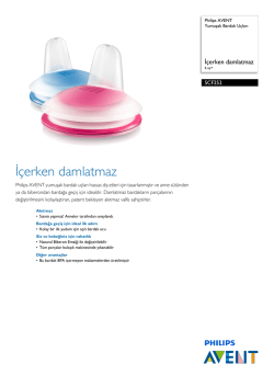 SCF252/00 Philips Yumuşak Bardak U&ccedil;ları