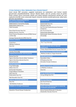 Genel olarak İİBF mezunları aşağıdaki kadrolarda &uuml;st