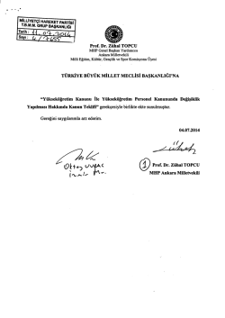 MİLLİYET&Ccedil;İ HAREKET P - T&uuml;rkiye B&uuml;y&uuml;k Millet Meclisi