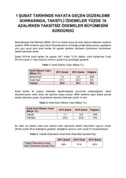 1 şubat tarihinde hayata ge&ccedil;en d&uuml;zenleme sonrasında, taksitli