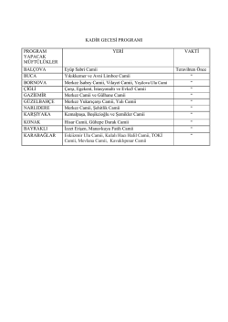 Kadir gecesinde sabaha kadar a&ccedil;ık kalacak camiiler