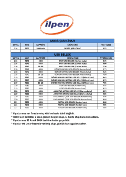 2015 USB Fiyat Listesi
