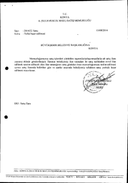 KONYA 4. (sULH HUKUK MAH.) sATış MEMURLUĞU