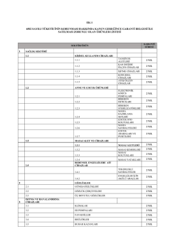 Liste i&ccedil;in tıklayınız