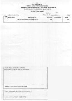 Tc - Dr. Abdurrahman Yurtaslan Ankara Onkoloji Eğitim ve Araştırma