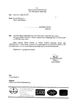 İl&ccedil;e Milli Eğitim M&uuml;d&uuml;rl&uuml;ğ&uuml; - erzurum